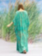 Thumbnail: Tie Dyed Kaftan Cotton Resort Wear, Museo Design Kaftan Plus Size Handmade