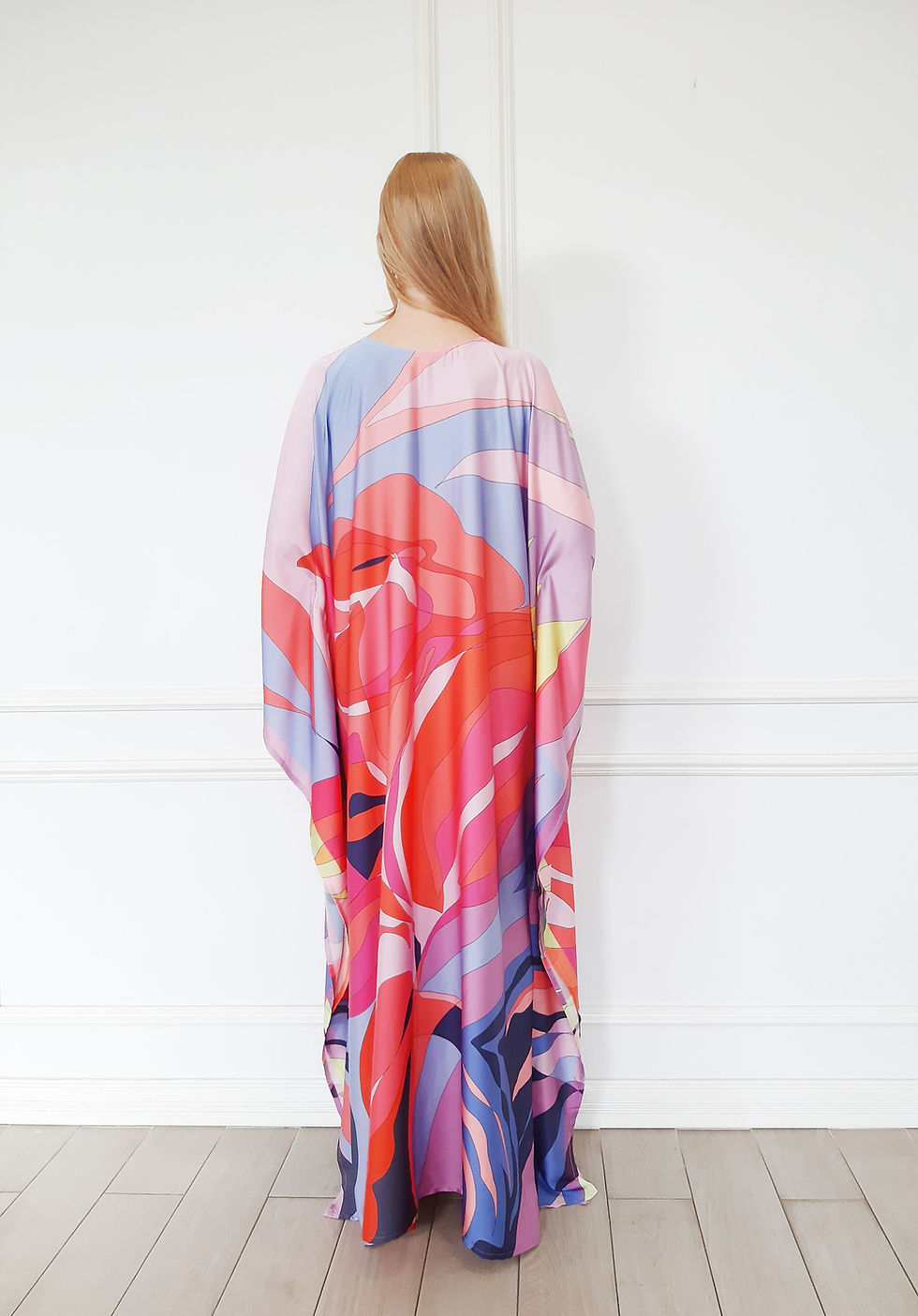 縮圖：Pink Kaftan Plus Size Clothing : Custom Made, Beach Wedding Gown