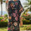 Miniatura: Classic Floral Kaftan Vintage Dress : Silk Dressing Gown Lounge Wear & Resort