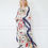 Miniature : Pastel Foral Kaftan Silk Dressing Gown : Classic Dress Gift for Her, One Size