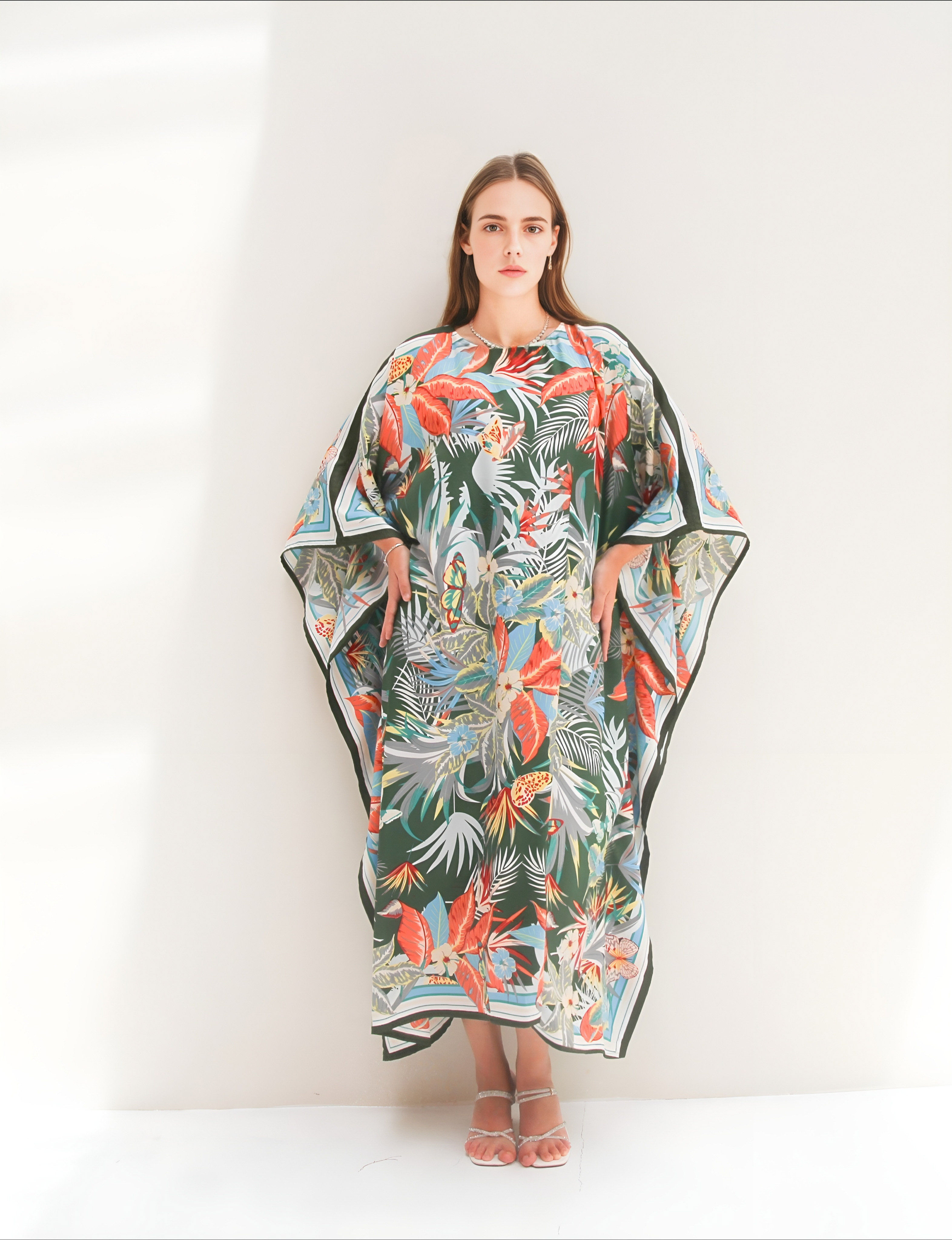 Women kaftan dress, Silk designer kaftan nighty, Beach kaftan Hawaii