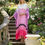 縮圖：Silk Kaftan Dressing Gown, Plus Size Kaftan, Pink Kaftan Full Length, Beach Wear