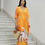 Miniature : Gold kaftan crane designer caftan luxury - silk dress plus size