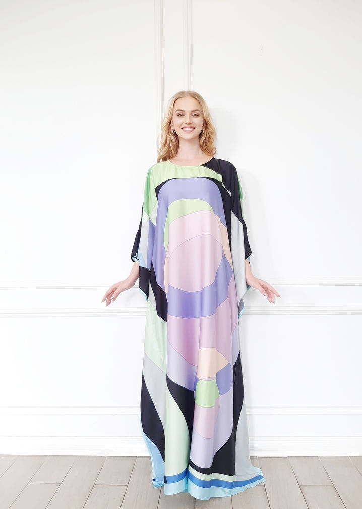 Thumbnail: Emilio Pucci Kaftan Christmas Gift Dress: Luxury Dress Kaftan Designer Abaya