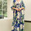 サムネイル： Floral cotton kaftan rayon - plus size caftan - one size fit all caftan dress