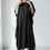 Miniaturbild: Black kaftan silk dress - One Size Fit All - Custom Made Free of Charge