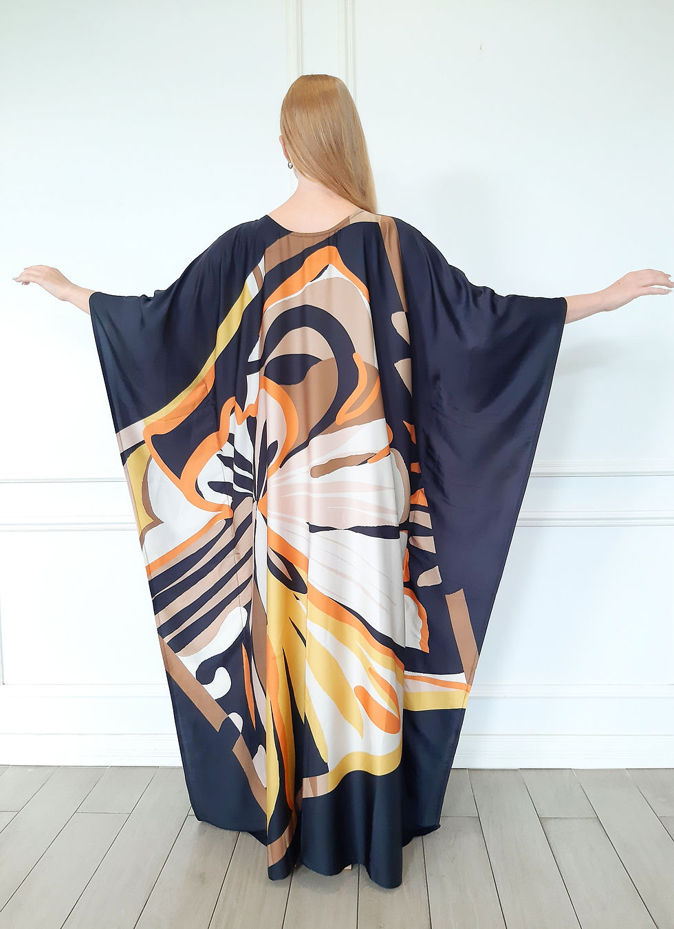 縮圖：Butterlfy kaftan Dress Beach Wear : Moroccan Kaftan Vintage, Custom Length