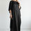 Miniaturbild: Black kaftan silk dress - One Size Fit All - Custom Made Free of Charge