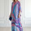 Miniature : Classic kaftan dress silk blend -One size fit all custom made