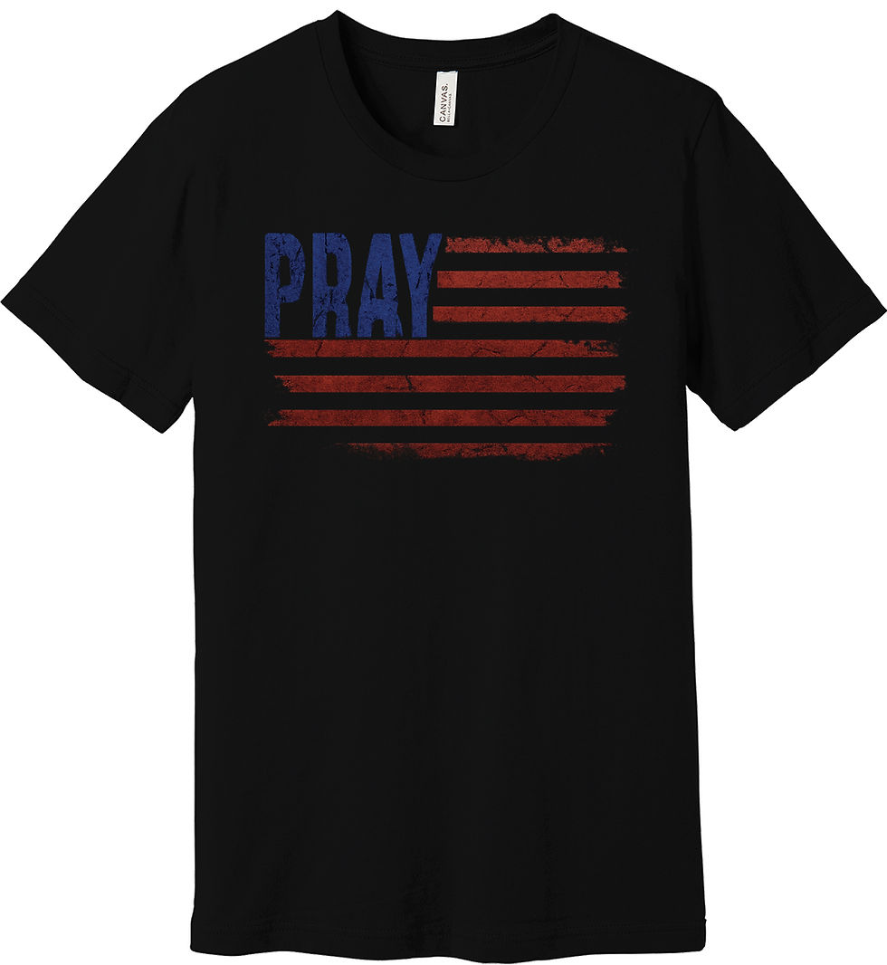 Thumbnail: USA Pray T-shirt, We Need You Lord, Uncle Sam Praying Tee 2 Chronicles 7:14