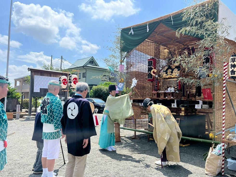 例祭 お神輿 御祈祷 七月十五日