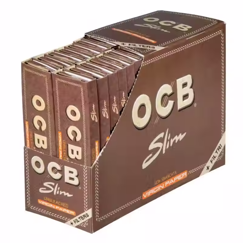 Thumbnail: OCB Virgin Slim + Tips + 50 Bags 8mm Filter Bundle €84.70