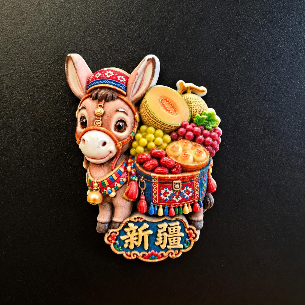 ๐จ๐ณ China โ Xinjiang Donkey 3D Souvenir Fridge Magnet โฌ5.99