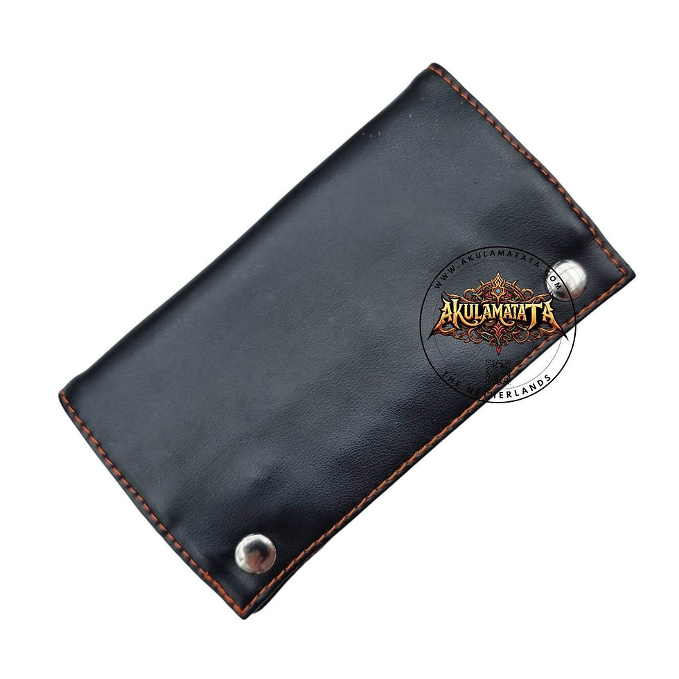 Thumbnail: Angelo Genuine Leather Tobacco Pouch – Black €19.95