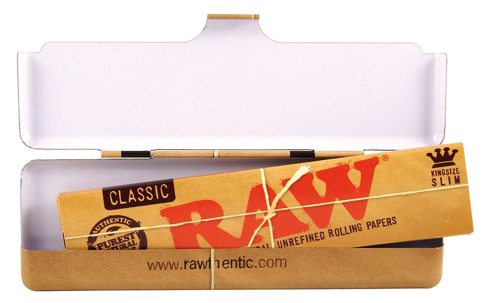 Thumbnail: RAW Kingsize Slim Metal Rolling Paper Case €2.85