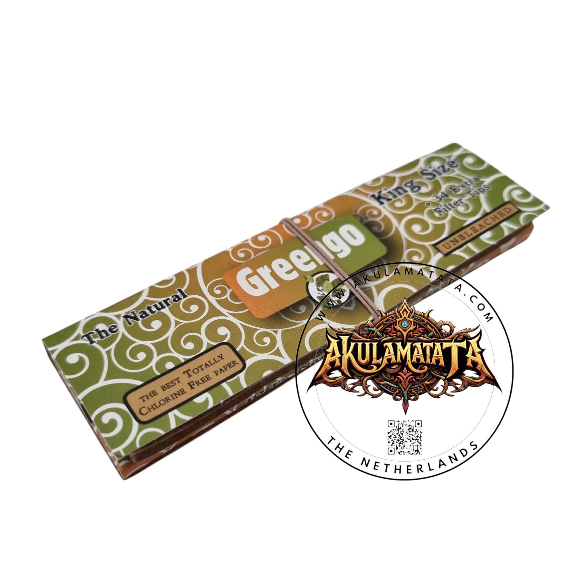 Greengo KS Slim Unbleached Papers+Filters 2-in-1 €1.99