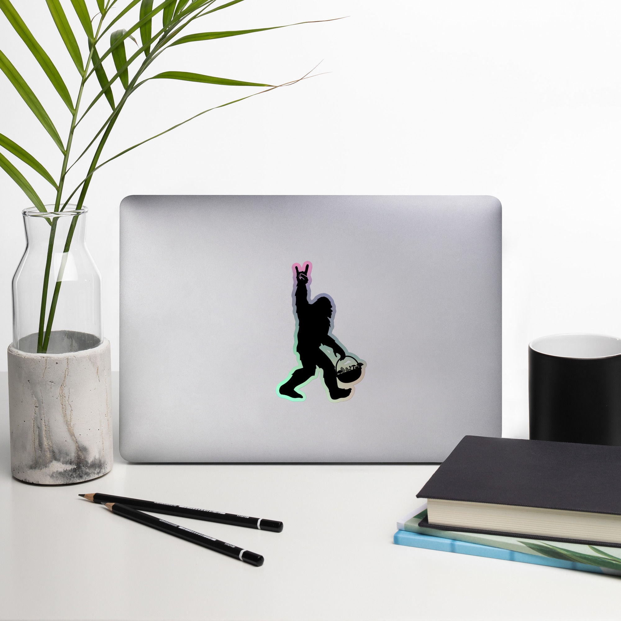 Holographic Bigfoot Sticker