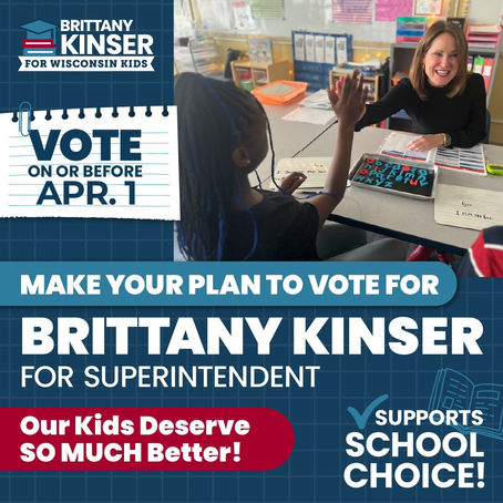 Kinser: Only DPI Candidate Supporting School Choice
