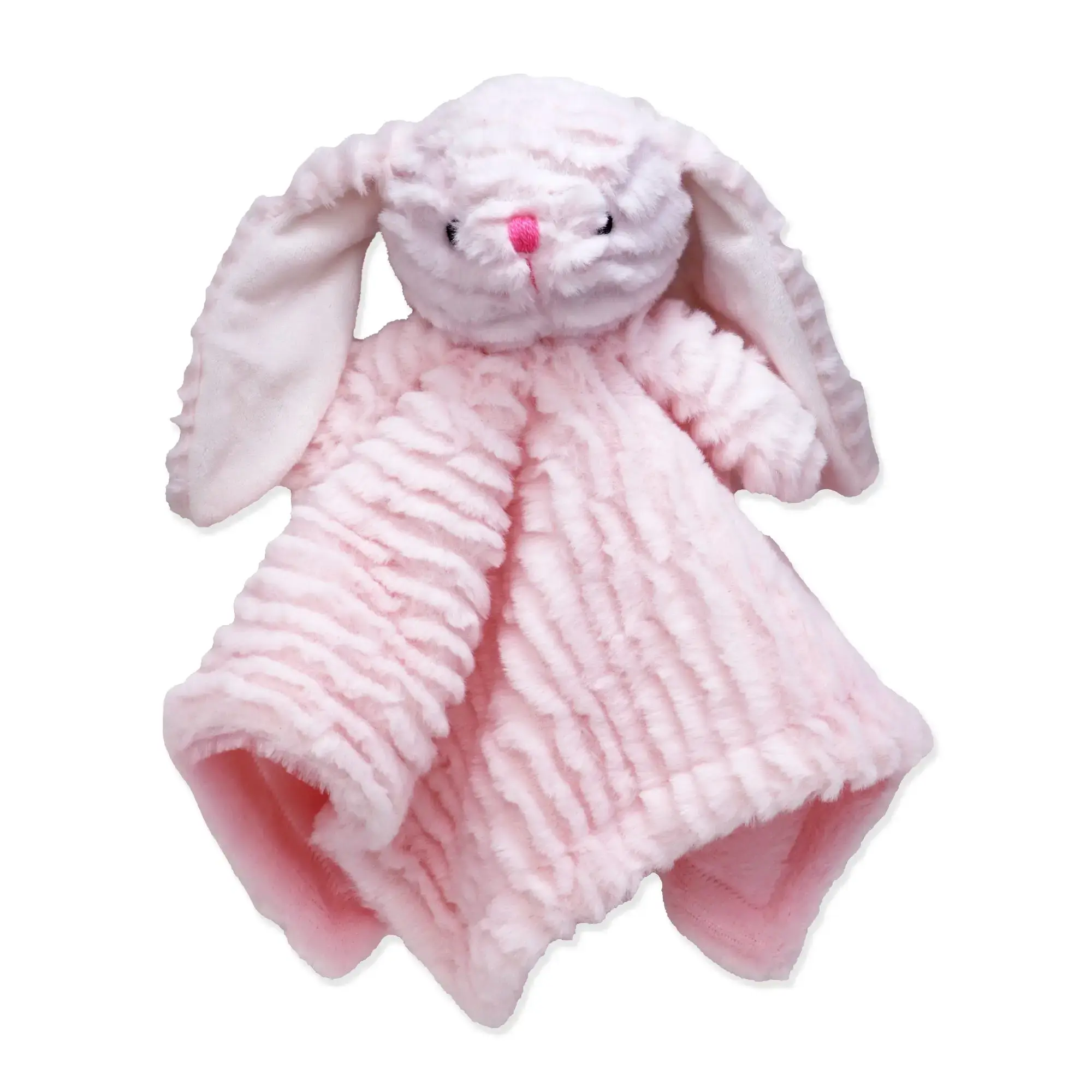Personalized Embroidered Lovey - Pink Bunny