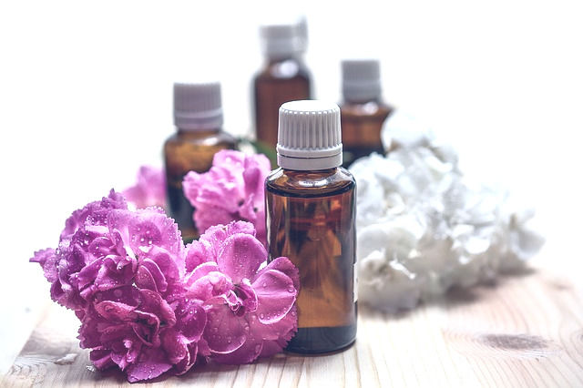 A client receiving our Sacred Flow Massage which is an aromatherapy lymphatic massage that supports flow, relaxation and restoration.