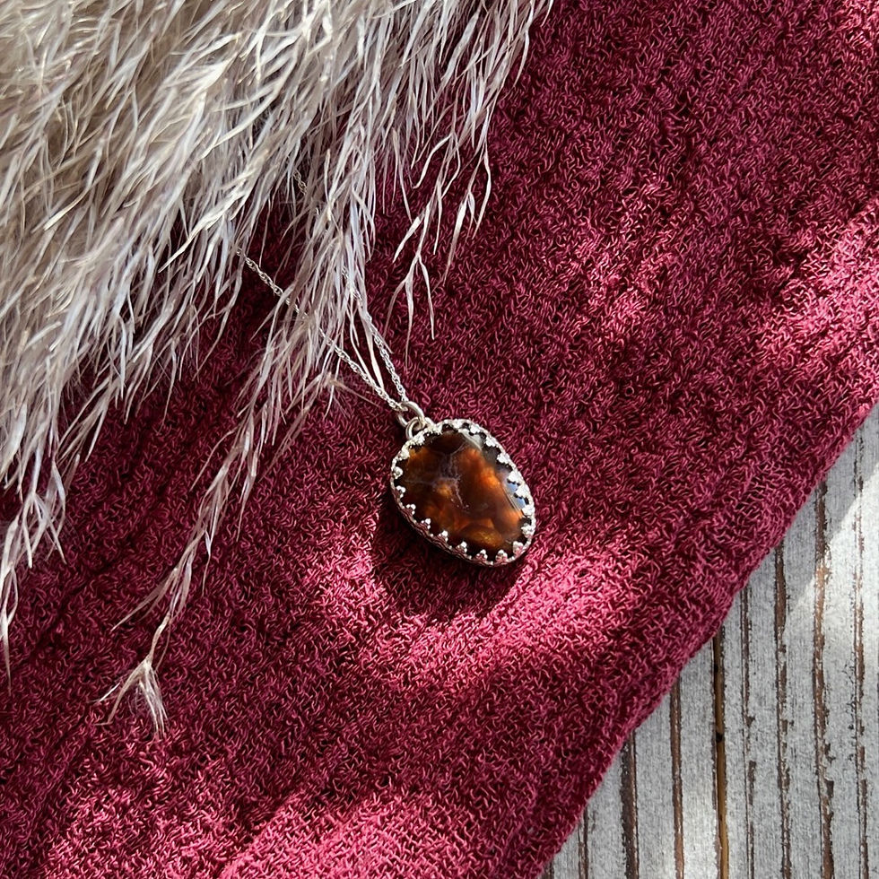 Thumbnail: Fire Agate Pendant