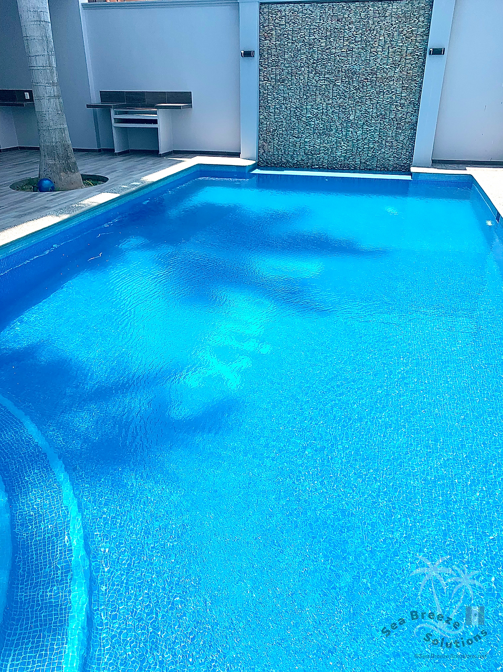 Pool Area at Recidencial Delonix condos Huatulco
