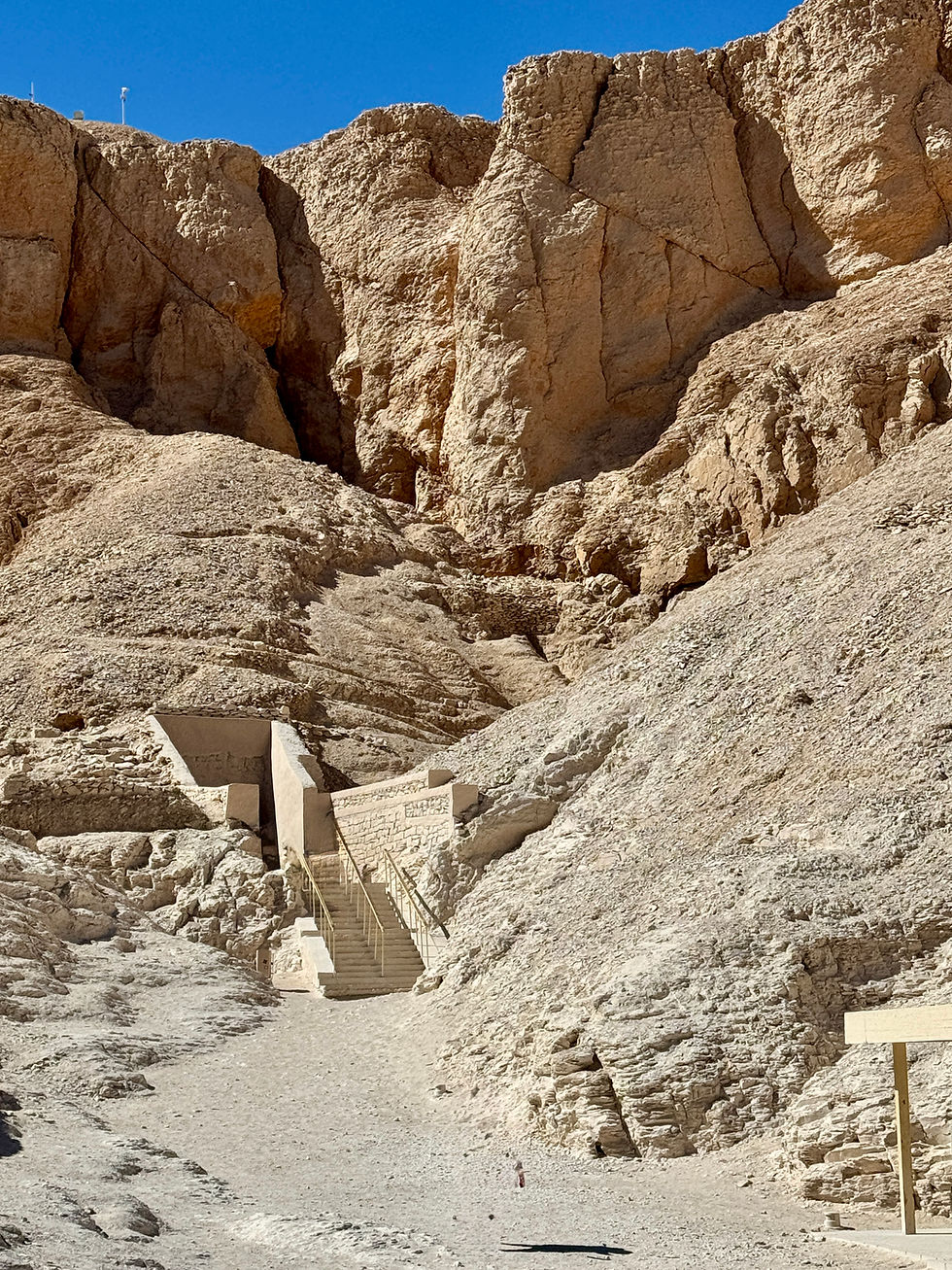 One of the 60 tombs here in the Valley of the Kings