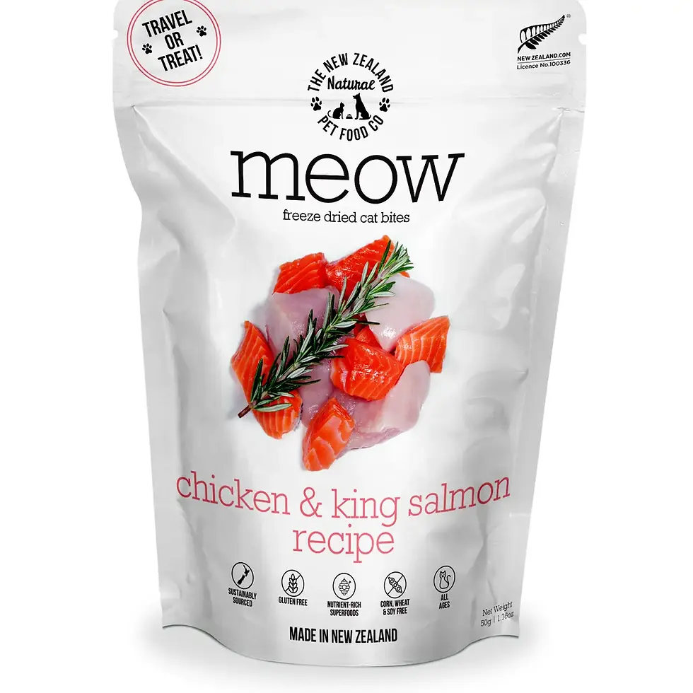 Meow Chicken & King Salmon Freeze Dried Cat Food
