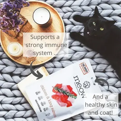 Thumbnail: Meow Chicken​ & King Salmon Freeze Dried Cat Food