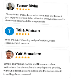 Reviews and recommendations for 'JLmambo' salsa dance studio in Jerusalem.