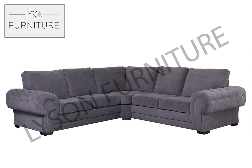 Verona Corner Fabric Sofa Fix Back Cushions Lysonfurniture