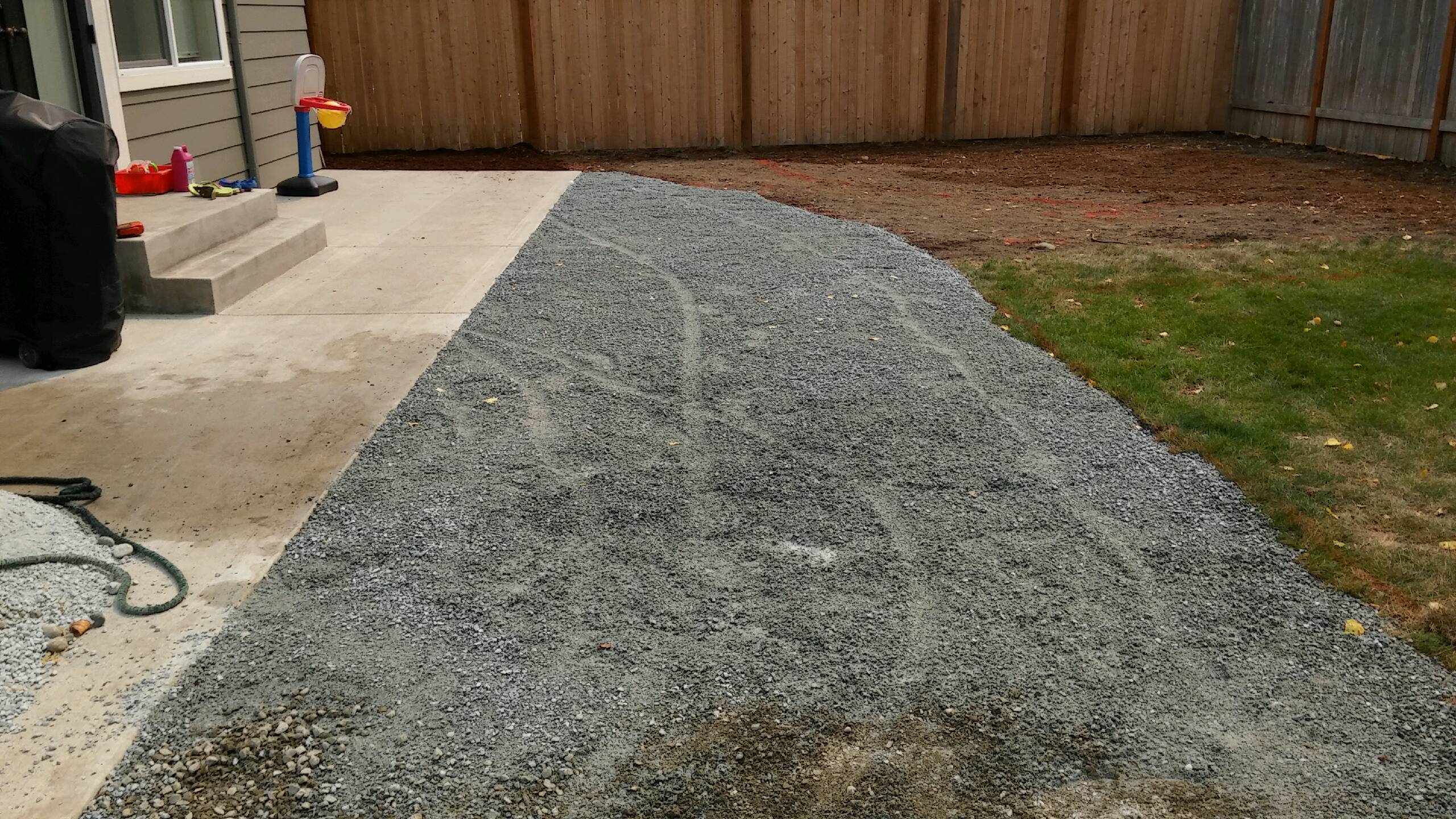 Gravel landscape