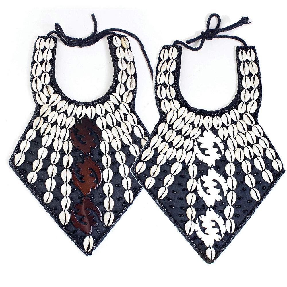 Gye Nyame Cowrie Shell Neck Piece