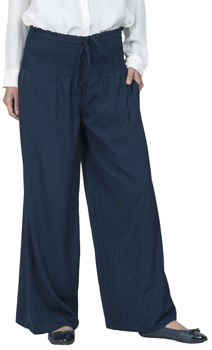Modest Navy crepe Palazzo Pants