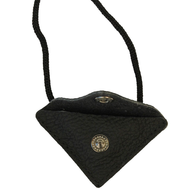 Thumbnail: Leather taweez pouch with Ayat ul Kursi