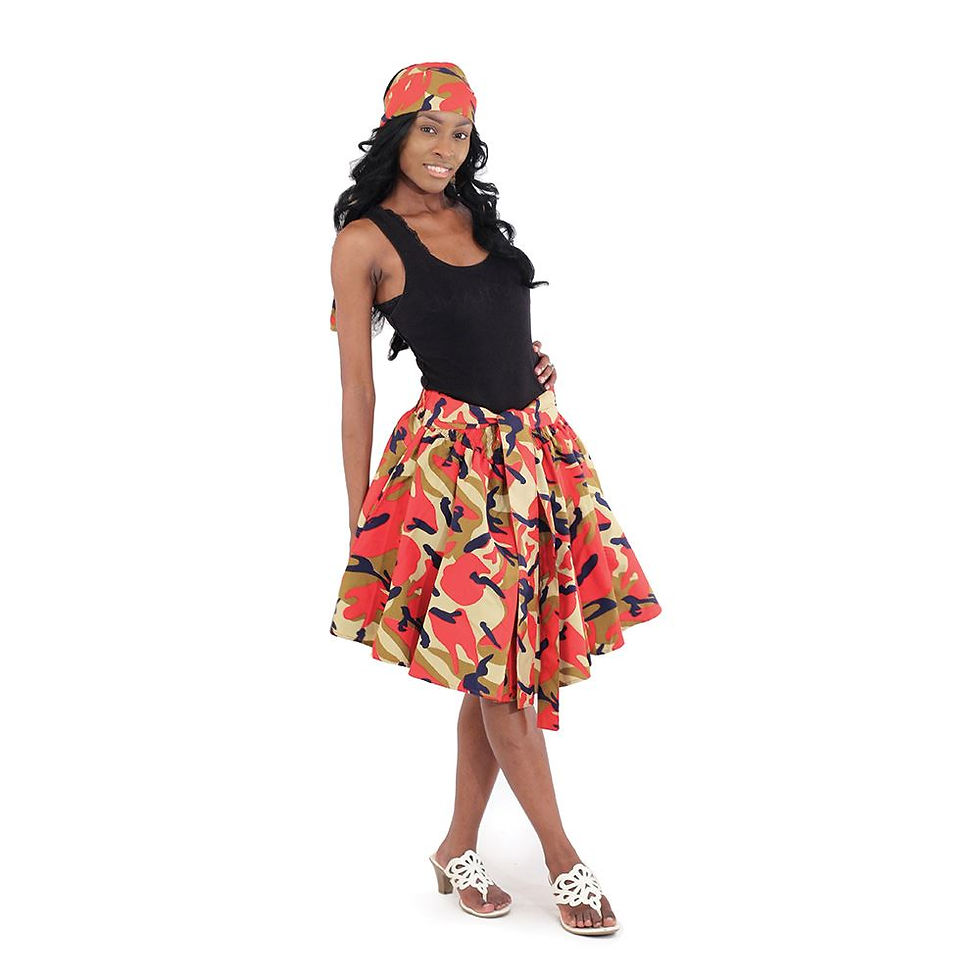 Thumbnail: Woodland Camo Mini Skirt