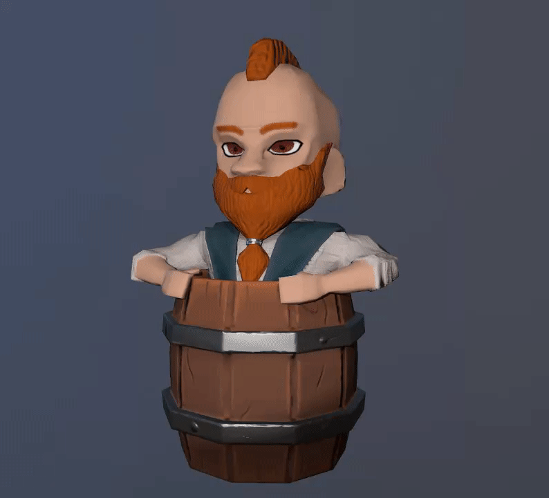 Dwarf Inside Barrel