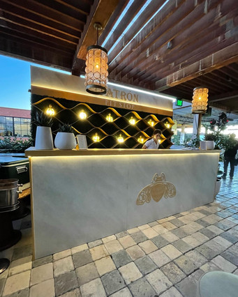 Custom bar backdrop for event