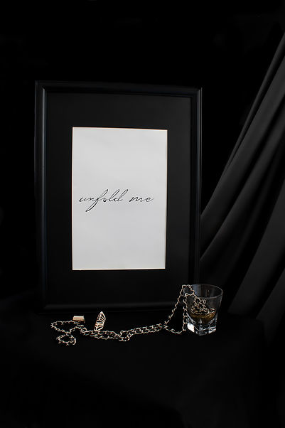 Unfold Me | Minimal contemporary wall art | Limited edition fine art archival prints of hand-written typography, styled and photographed with accessories