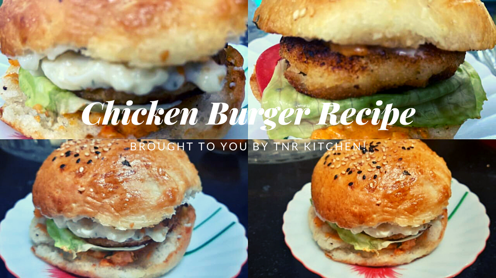 Chicken Burger Crispy Spicy Chicken Patty Burger Sauce Home