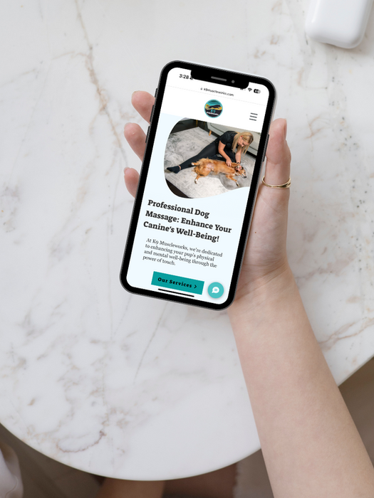 K9Muscleworks (Client) Mobile Mockup