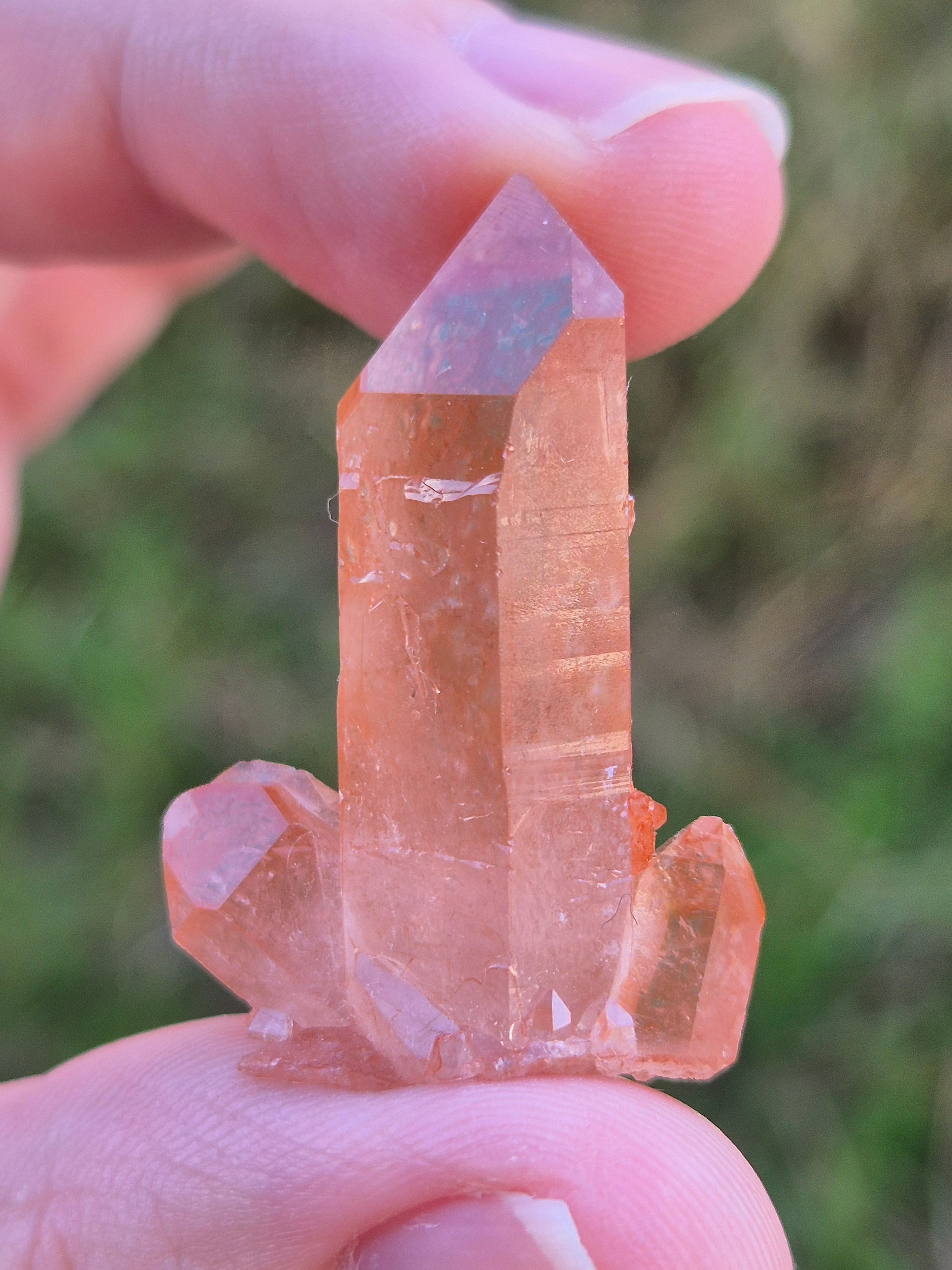 Extremely High Grade Pink Lithium Quartz Cluster