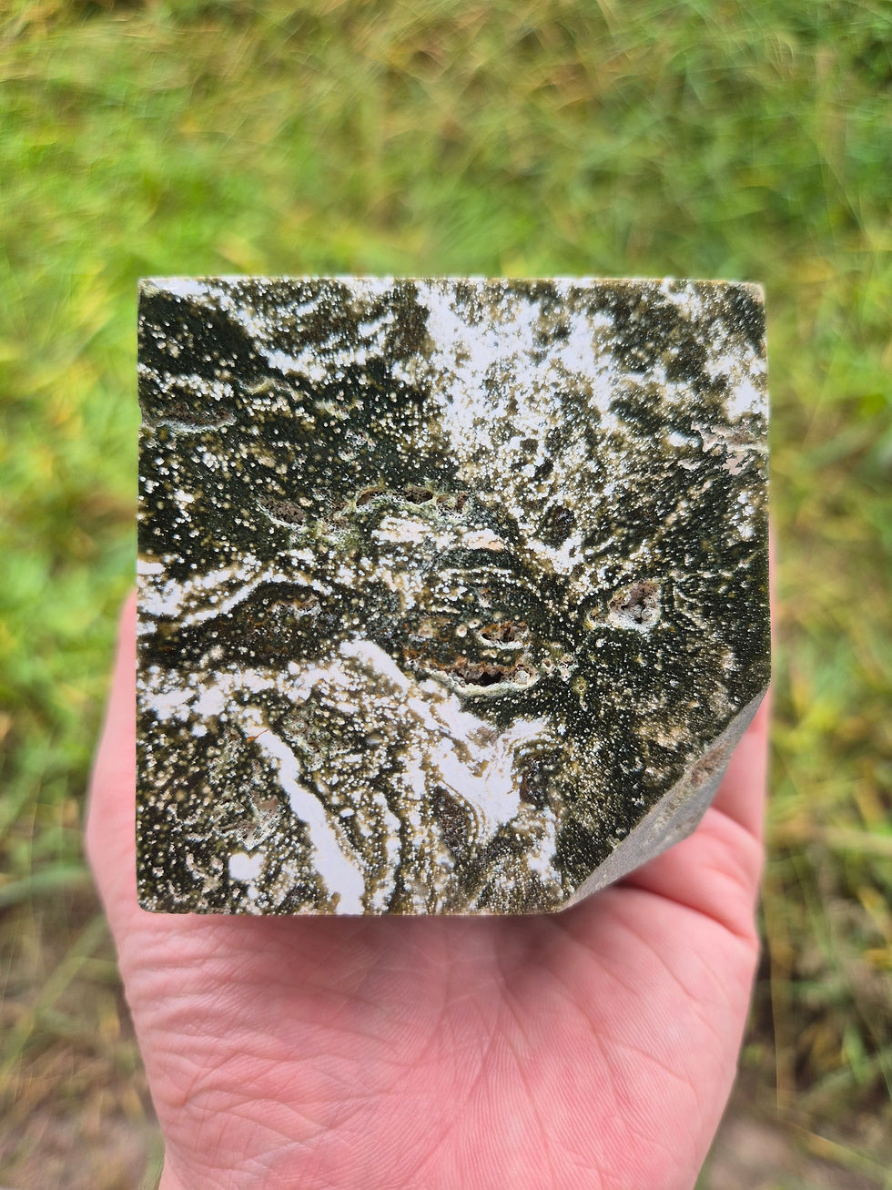 Thumbnail: Large Jasper Floating Cube
