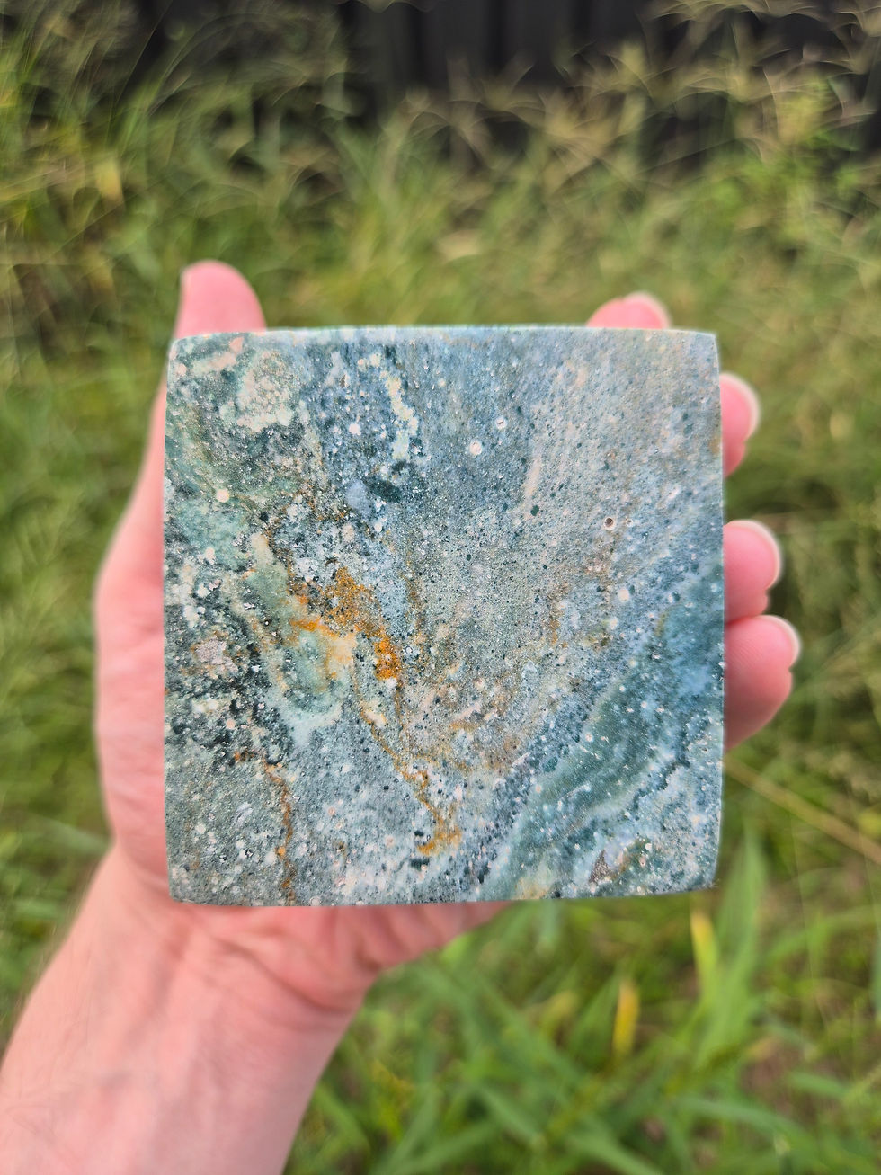 Thumbnail: Large Jasper Floating Cube
