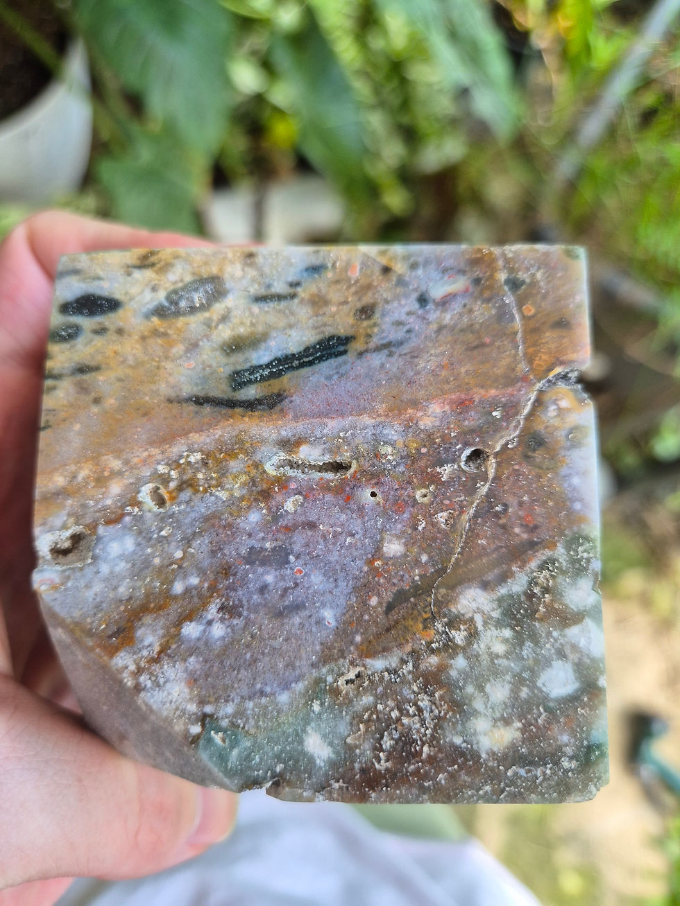 Thumbnail: Large Jasper Floating Cube