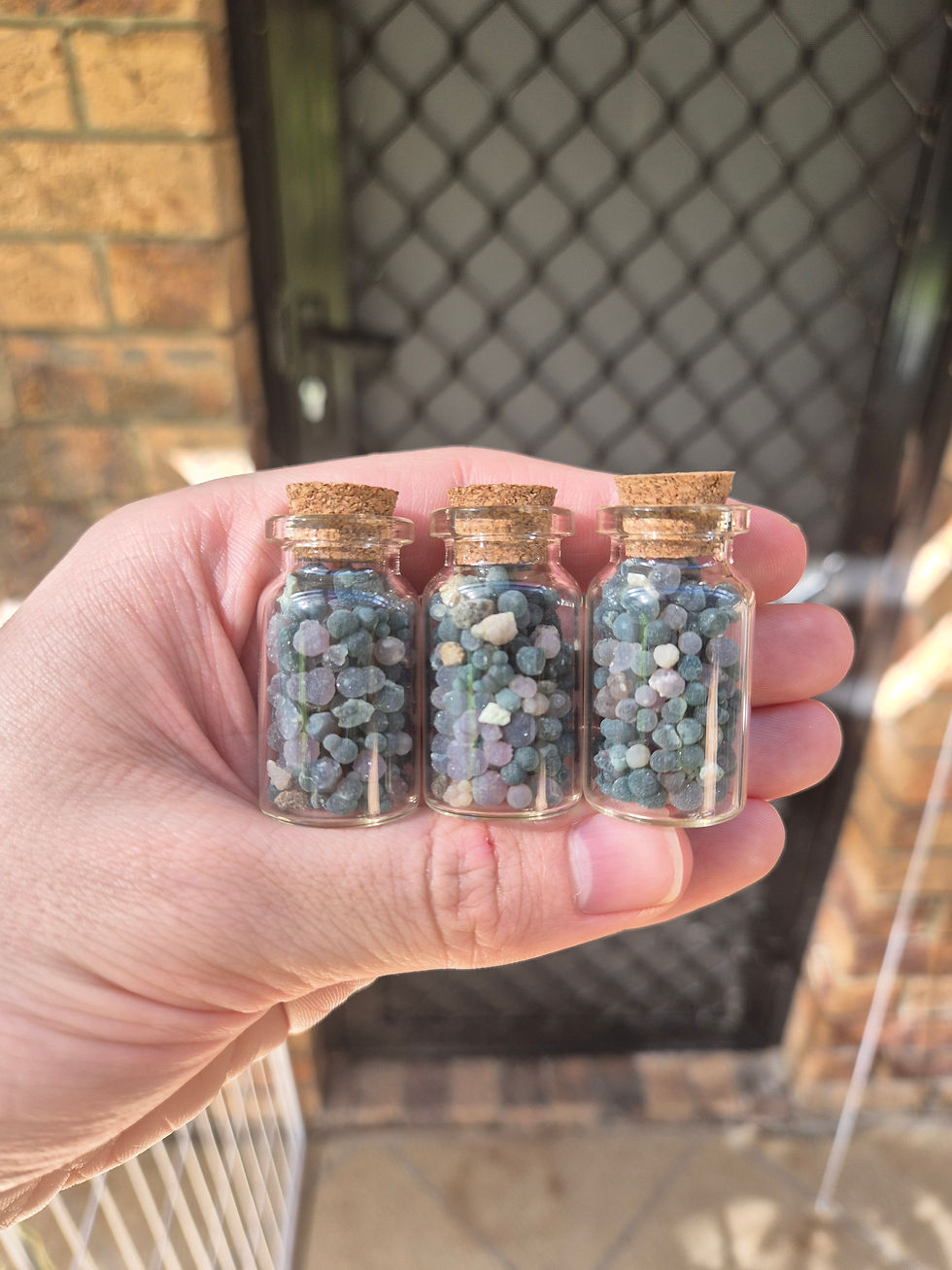 Small Grape Agate Vials