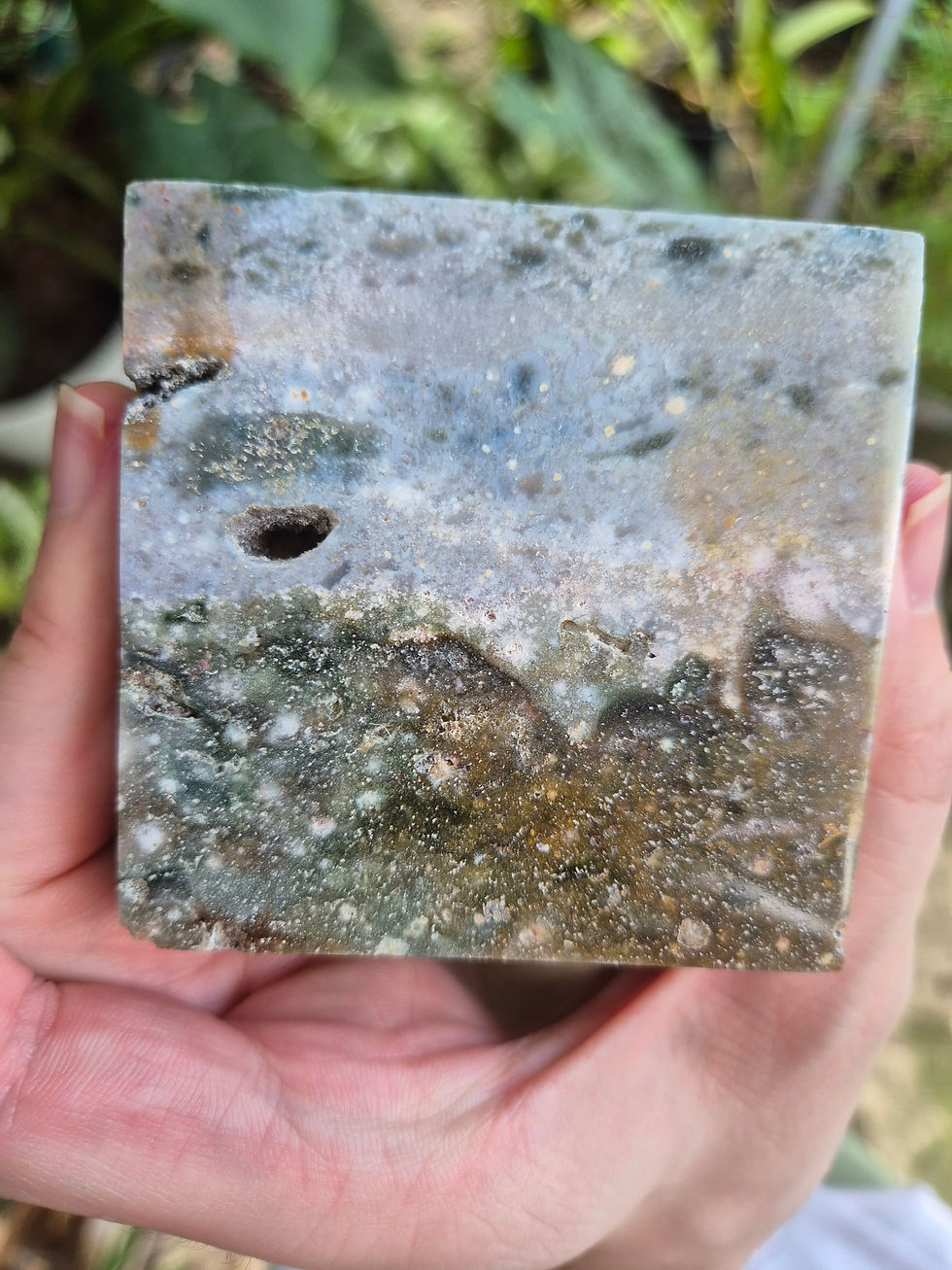 Thumbnail: Large Jasper Floating Cube