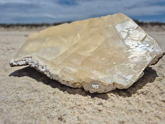 A Calcite Crystal Specimen on Brisbane Beach