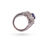 Miniature : Bague saphir et diamants baguette