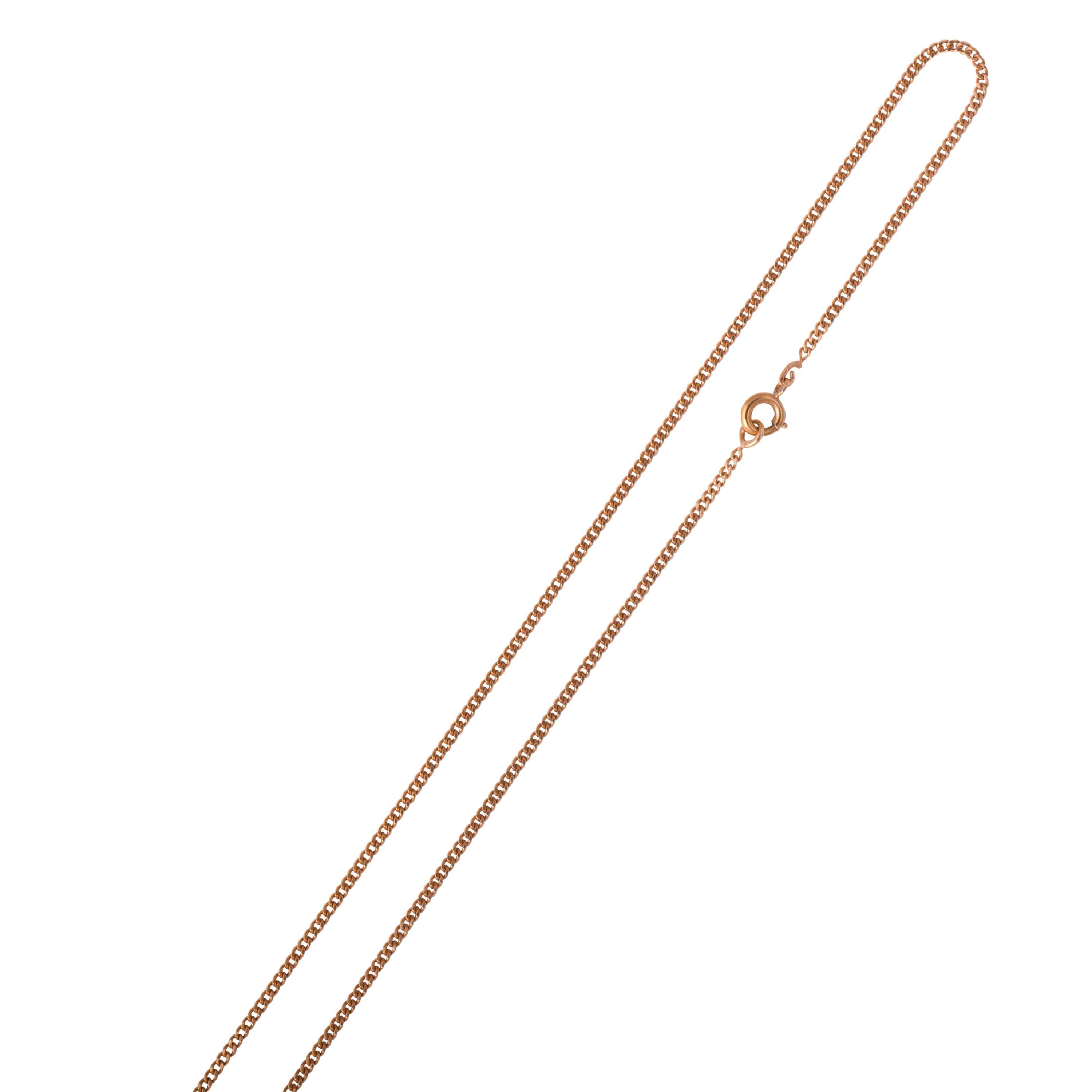 Chaîne maille gourmette 65 cm